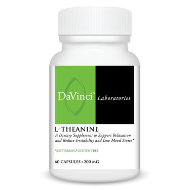 Front of the DaVinci L-Theanine bottle