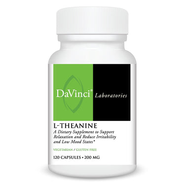 Front of the DaVinci L-Theanine bottle