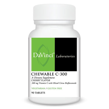 Front of the DaVinci Chewable C-300 bottle