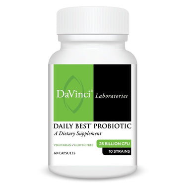 Front of the DaVinci Daily Best™ Probiotic bottle