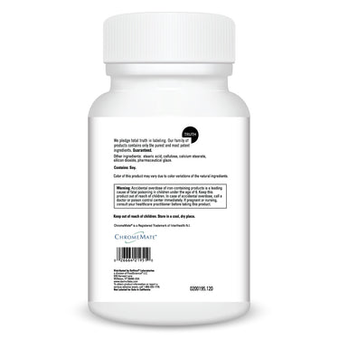 Product Facts on leftt side of the DaVinci Spectra™ Woman bottle