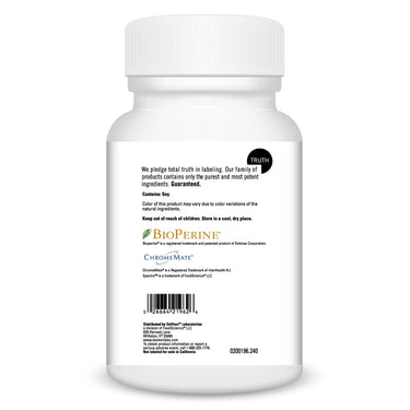 Product Facts on left side of the DaVinci Spectra™ Man bottle