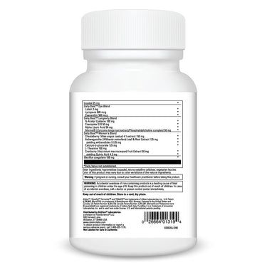 Product Facts on left side of the DaVinci Daily Best™ Women bottle