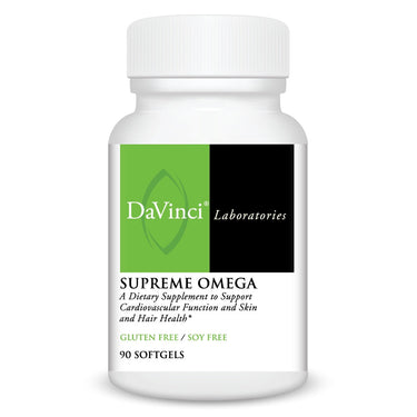 Front of the DaVinci Supreme Omega bottle