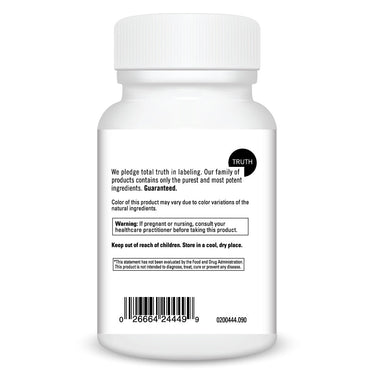 Product Facts on left side of the DaVinci Natural Flex bottle