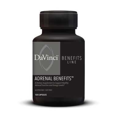 Front of the DaVinci Adrenal Benefits™ bottle