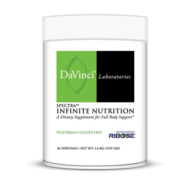 Front of the DaVinci Spectra Infinite Nutrition jar