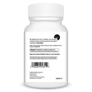 Product Facts on left side of the DaVinci Multi-Mineral Complex with D3 bottle