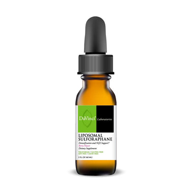 Front of the DaVinci Liposomal Sulforaphane bottle
