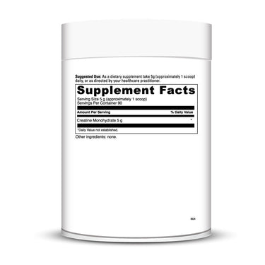 Creatine Powder bottle right side