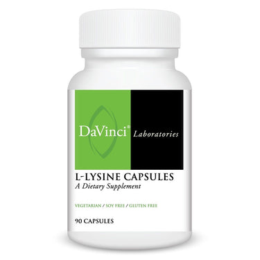 Front of the DaVinci L-Lysine Capsules bottle