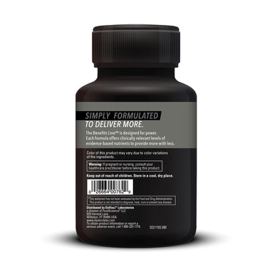Product Facts on left side of the DaVinci Enzyme Benefits™ bottle