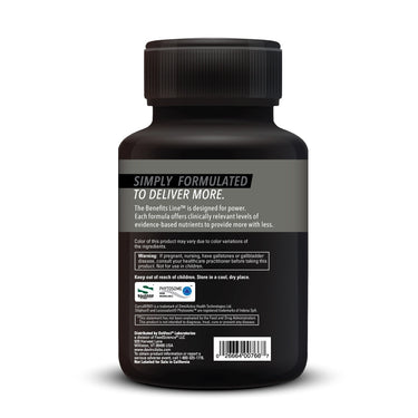 Product Facts on left side of the DaVinci Detox Benefits™ bottle