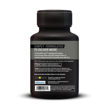 Product Facts on left side of the DaVinci Sleep Benefits™ bottle