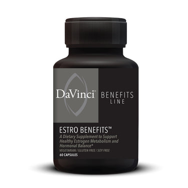 Front of the DaVinci Estro Benefits™ bottle