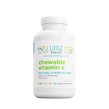 Front of Little DaVinci chewable vitamin c bottle