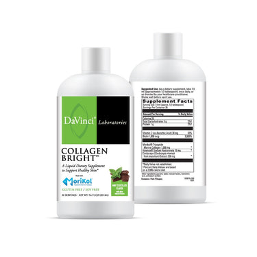Collagen Bright Mint Flavor Front and Back Bottle Images