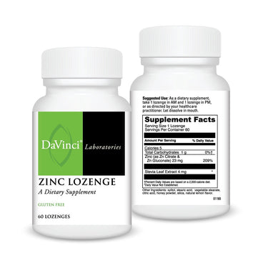 Zinc Lozenge Front and Back Bottle Images